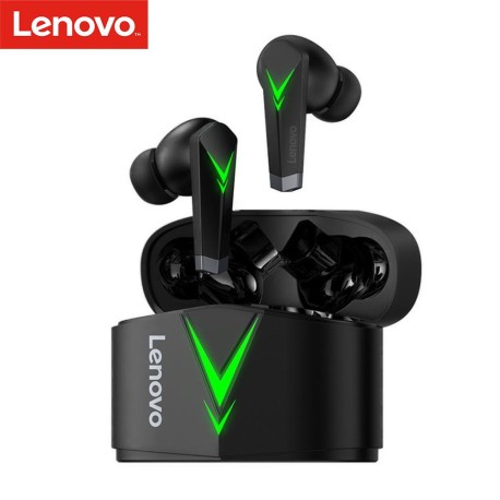 Audífonos in-ear gamer inalámbricos Lenovo LivePods LP6 negro