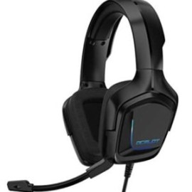 Audifonos gamer Ocelot diadema, over-ear, negro, alambricos, rgb, cancelacion de ruido