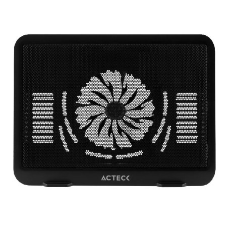 Base enfriadora acteck laptop de 15 pulgadas/1 ventilador/color negro/ac-929080